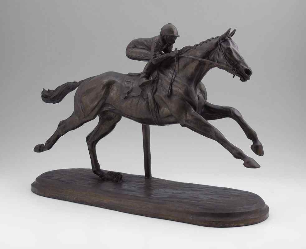 Appraisal: WILLIAMS Rene American - ''Affirmed'' Triple Crown Winning Thoroughbred Bronze