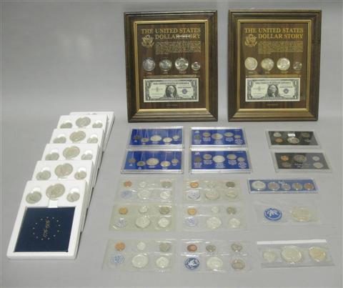 Appraisal: COLLECTION OF UNITED STATES PROOF SETS Including and seven three-piece