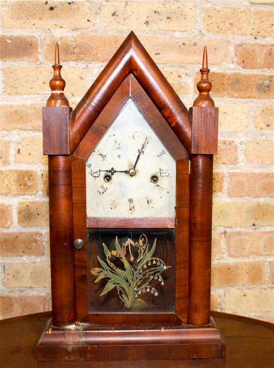 Appraisal: Sale Lot An American Mahogany Mantel Clock th century of