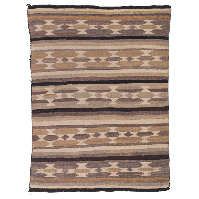 Appraisal: Navajo Chinle rug c striped geometric design minor wear ''