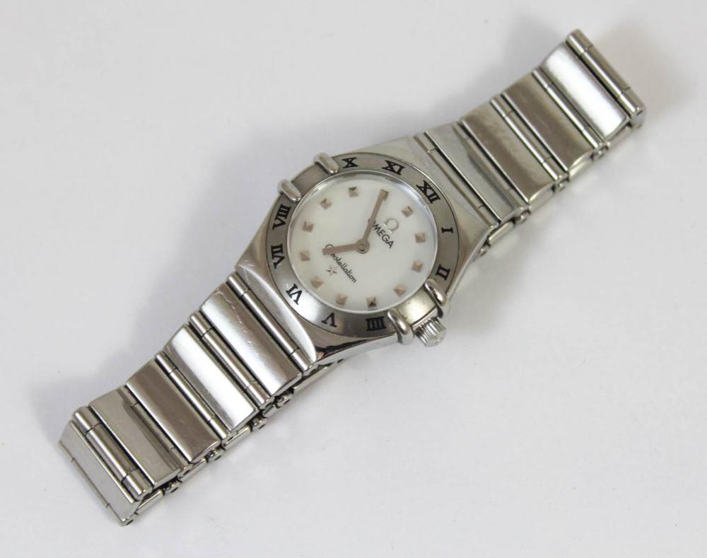 Appraisal: LADIES OMEGA CONSTELLATION WATCH having hour and minute hand quartz