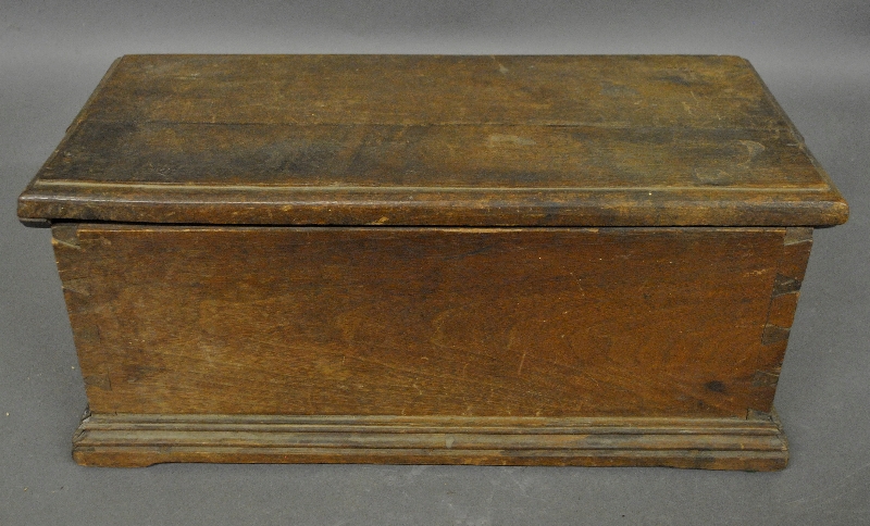 Appraisal: - Pennsylvania walnut storage box late th c As found