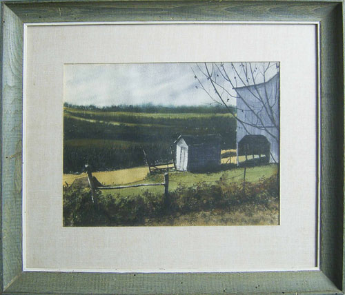 Appraisal: Mildred Sands Kratz American th c watercolor landscape signed lower