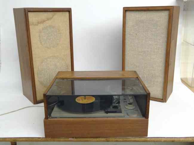 Appraisal: Vintage ''KLH'' turntable and speakers Working condition