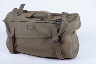 Appraisal: Military Cargo Pack with Accessories Six Military accoutrements appearing to