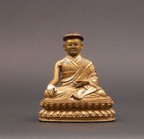 Appraisal: Tibetan-Nepalese ca th Century A Tibetan-Nepalese seated Lama well cast