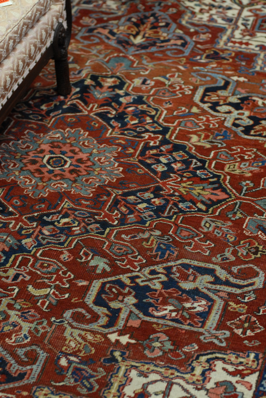 Appraisal: Antique Heriz Rug ' x '