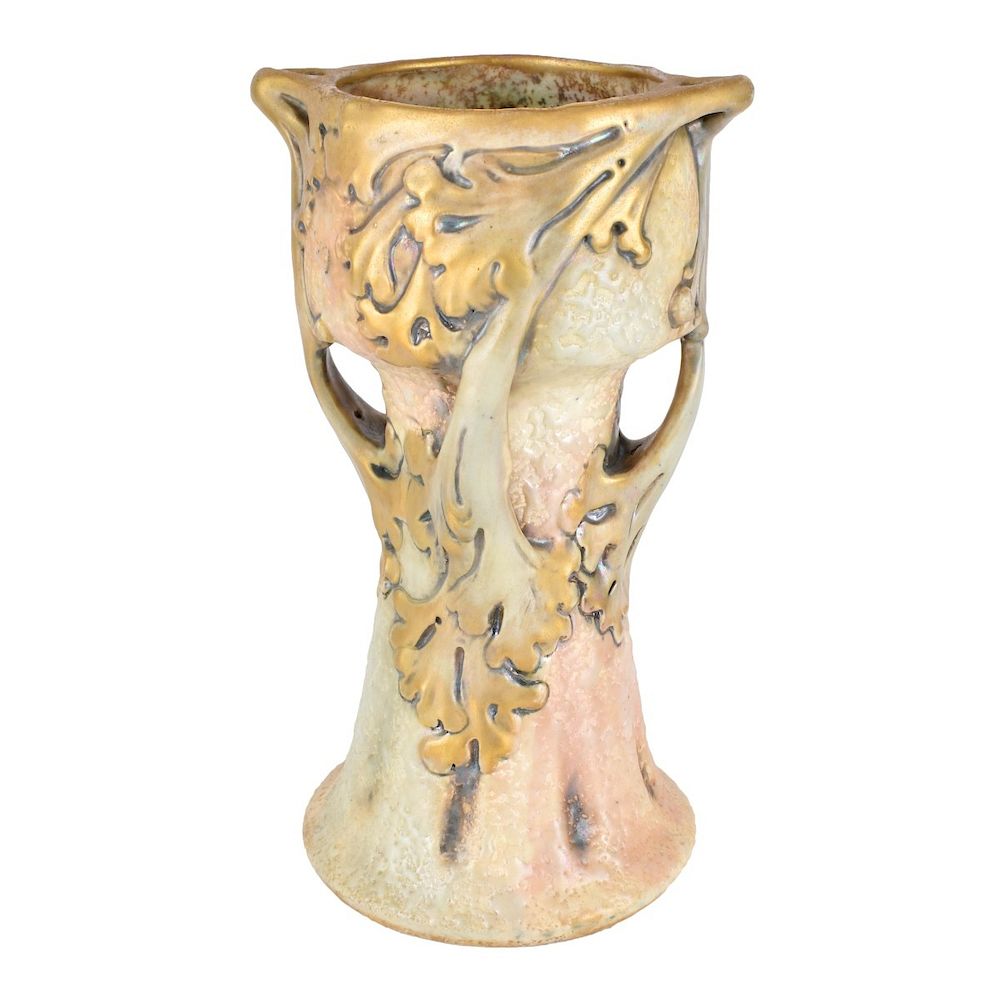 Appraisal: Amphora Art Nouveau Gres Pottery Vase Amphora Art Nouveau Four