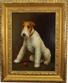 Appraisal: Maud M Turner fl - portrait of a dog Turner