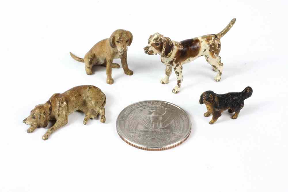 Appraisal: VINTAGE MINIATURE COLD PAINTED BRONZES - Cold Painted Austrian Bronzes