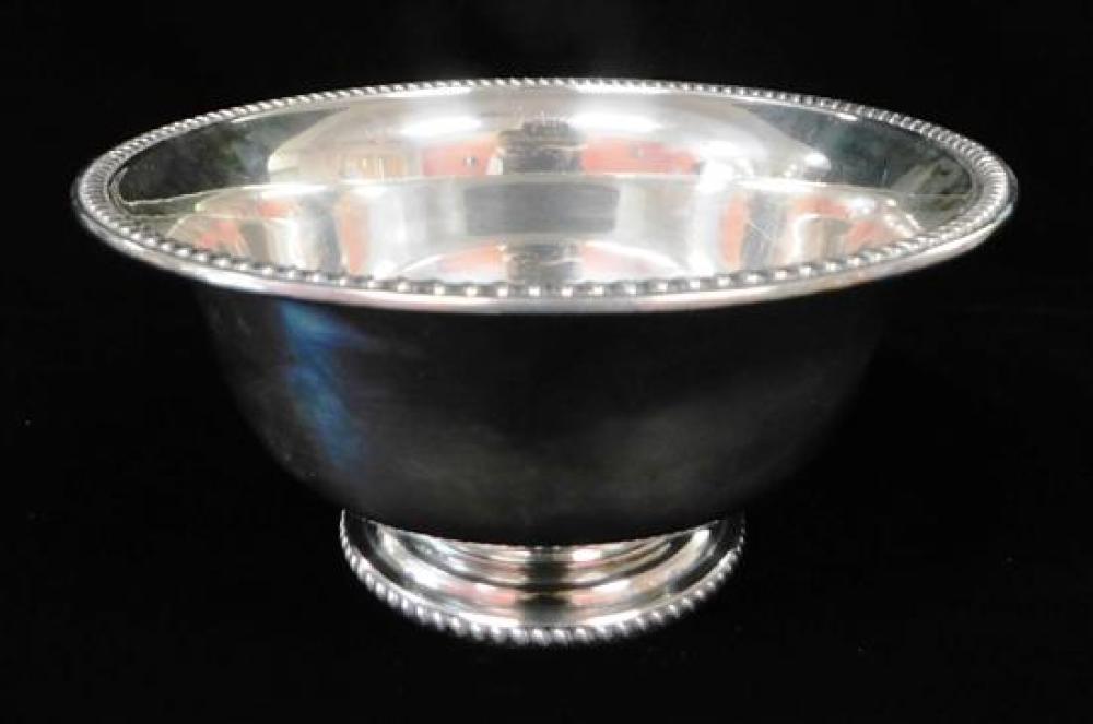 Appraisal: STERLING George I reproduction bowl by Tuttle Silversmiths Boston round