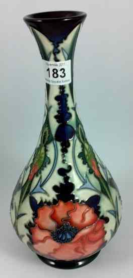 Appraisal: Moorcroft Vase decorated in the Poppy design dated height cm