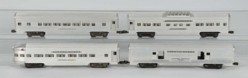 Appraisal: Lionel O-Gauge Set Description Post-war Set of four aluminum passenger