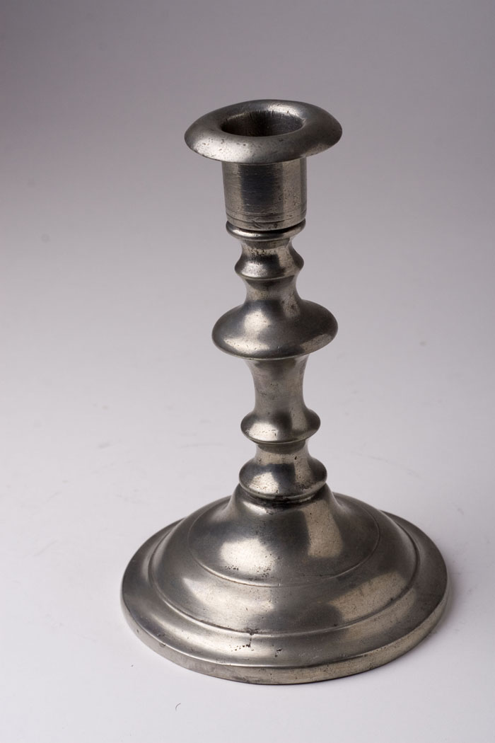 Appraisal: PEWTER CANDLESTICK FREEMAN PORTER - Westbrook Maine - Maker's mark