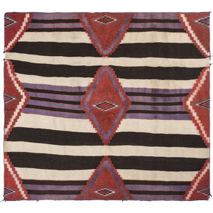 Appraisal: Navajo Third Phase Pattern Germantown Weaving Rug ca designed with