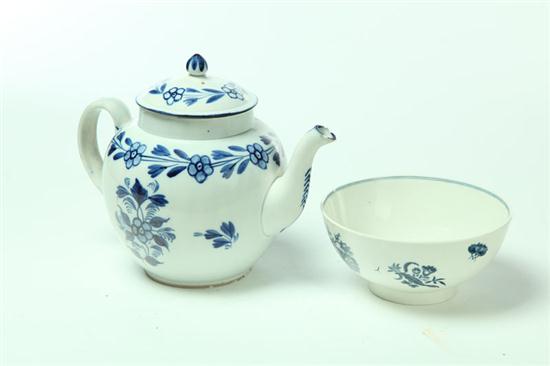 Appraisal: TWO PIECES OF PEARLWARE England late th-early th century Dr