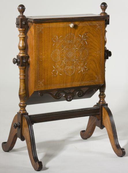 Appraisal: Victorian Music Cabinet circa mahogany with a hinged drop down