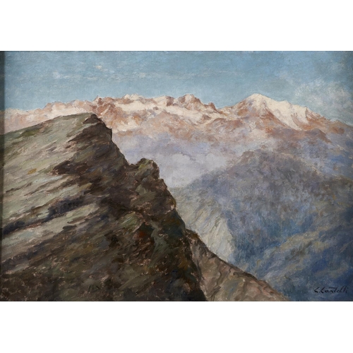 Appraisal: Clement Castelli - - The Dent du Morcles signed signed