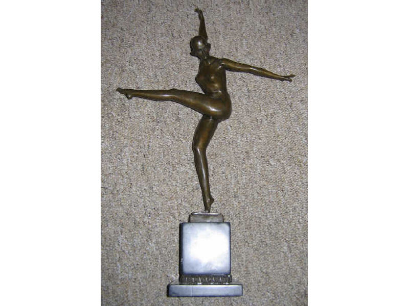 Appraisal: AFTER DEMETER H CHIPARUS RUMANIAN - Nude female bronze signed