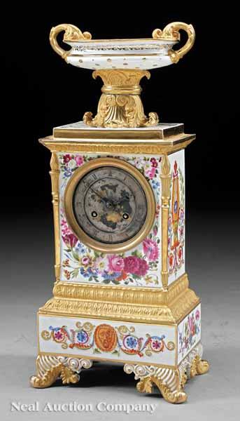 Appraisal: A Good Jacob Petit Paris Porcelain Polychrome and Gilt-Decorated Mantel