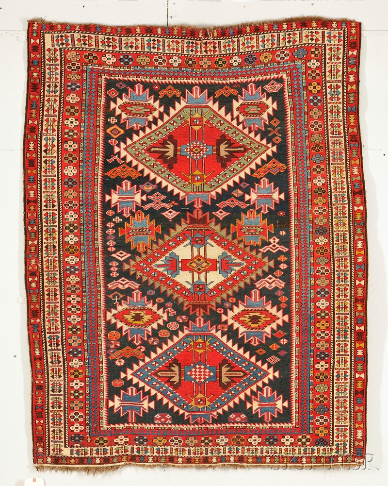 Appraisal: Shirvan Rug East Caucasus late th century slight end fraying