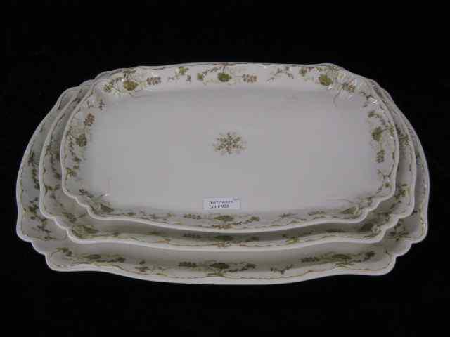 Appraisal: Nest of Haviland Limoges Porcelain Platters graduated '' x ''