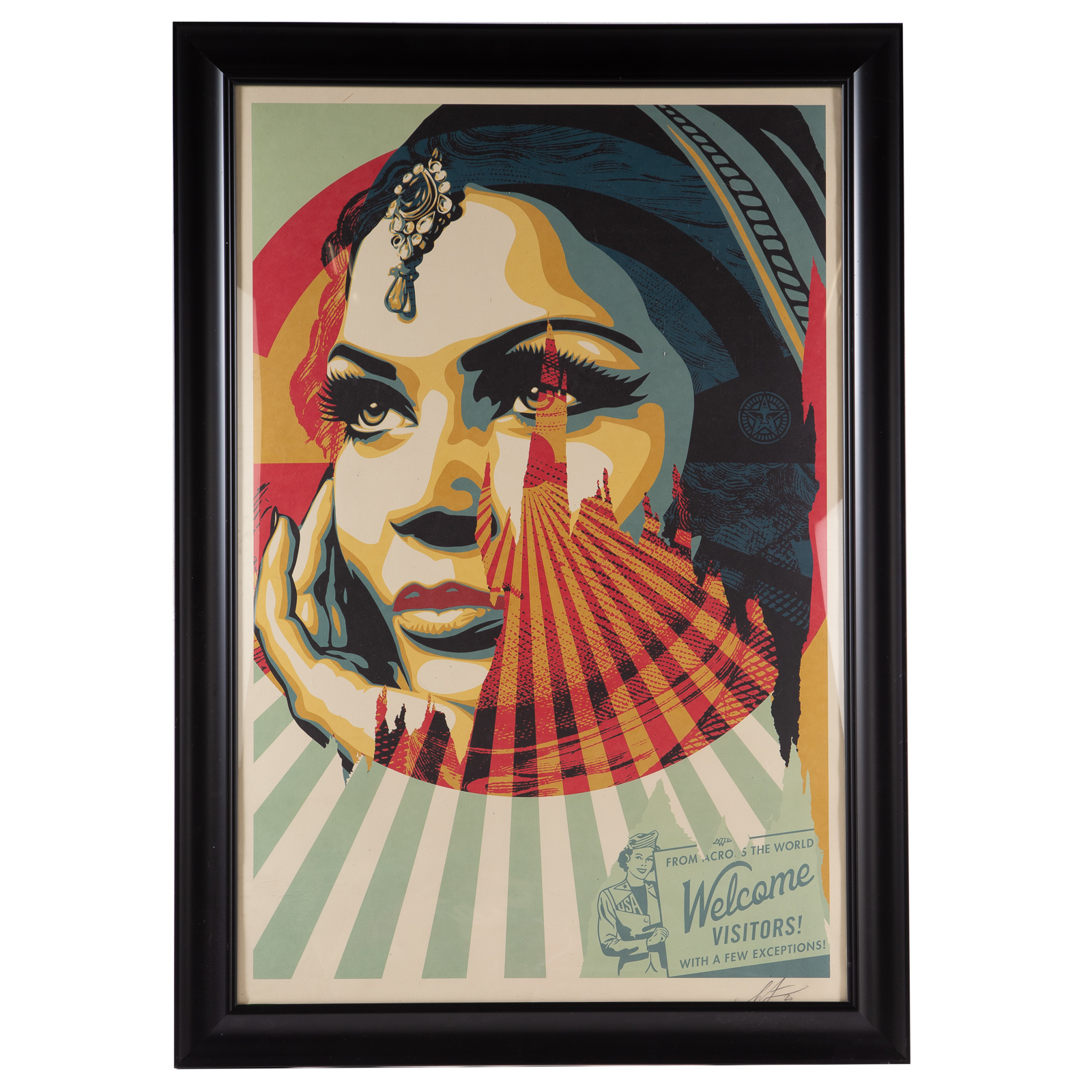 Appraisal: SHEPARD FAIREY TARGET EXCEPTIONS OFFSET LITHOGRAPH American b Offset lithograph