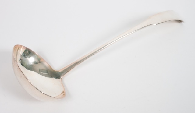 Appraisal: Scottish sterling silver soup ladle maker AR Edinburgh - ozt