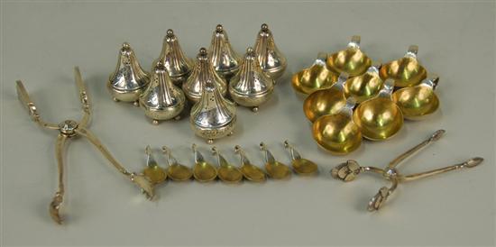 Appraisal: COLLECTION OF DANISH SALT AND PEPPERS Georg Jensen maker including