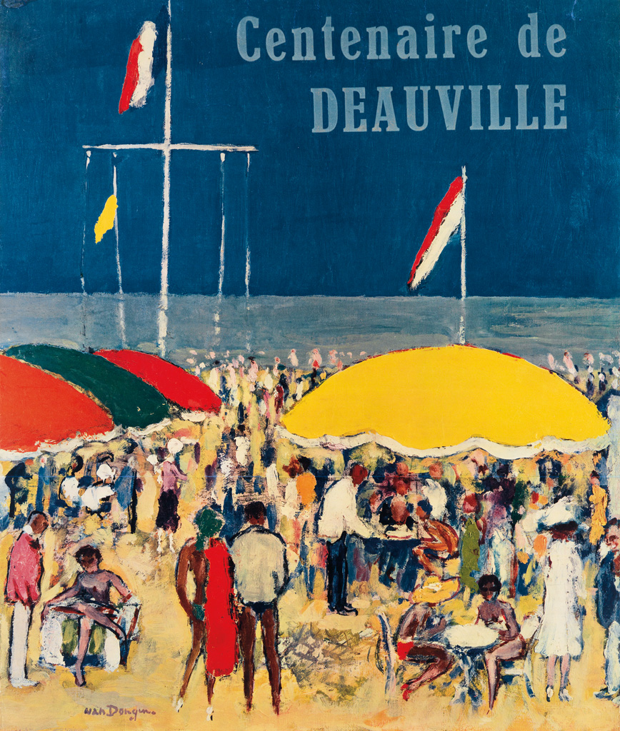 Appraisal: KEES VAN DONGEN - CENTENAIRE DE DEAUVILLE x inches x