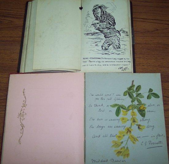 Appraisal: An autograph album containing numerous signatures pencil and other sketches