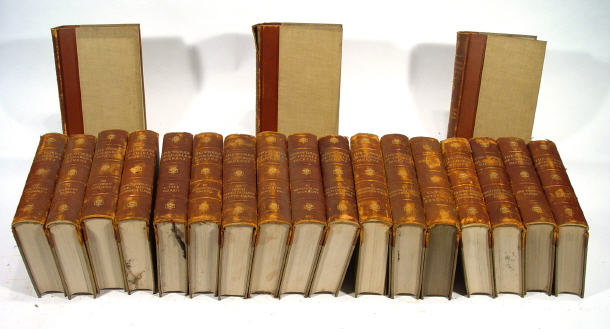 Appraisal: The Works of Charles Dickens - leather bound volumes