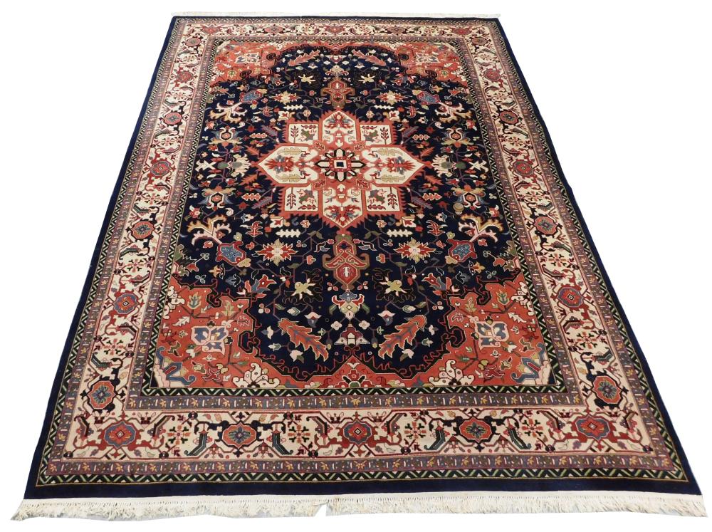 Appraisal: RUG Indo-Persian carpet ' x ' hand-woven wool on cotton