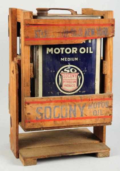 Appraisal: Standard Oil -Gallon Can Dispensing Cradle Circa to s Strong