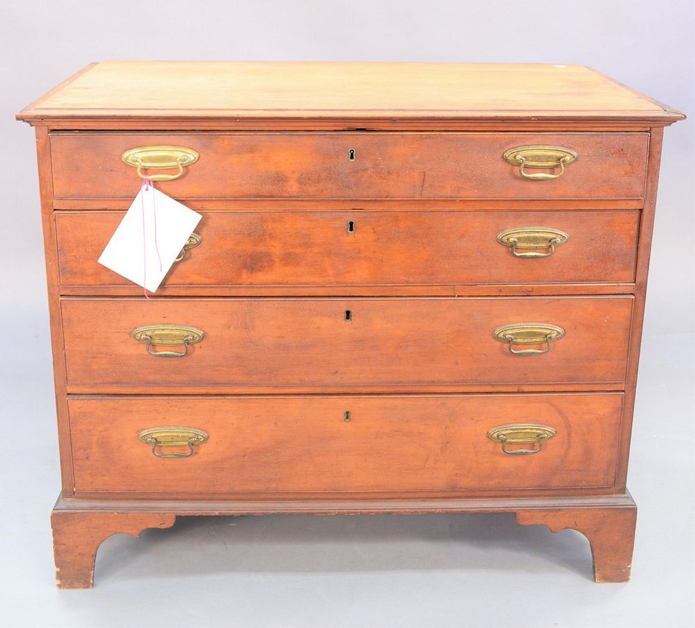 Appraisal: Chippendale chest of four drawers probably base of chest on