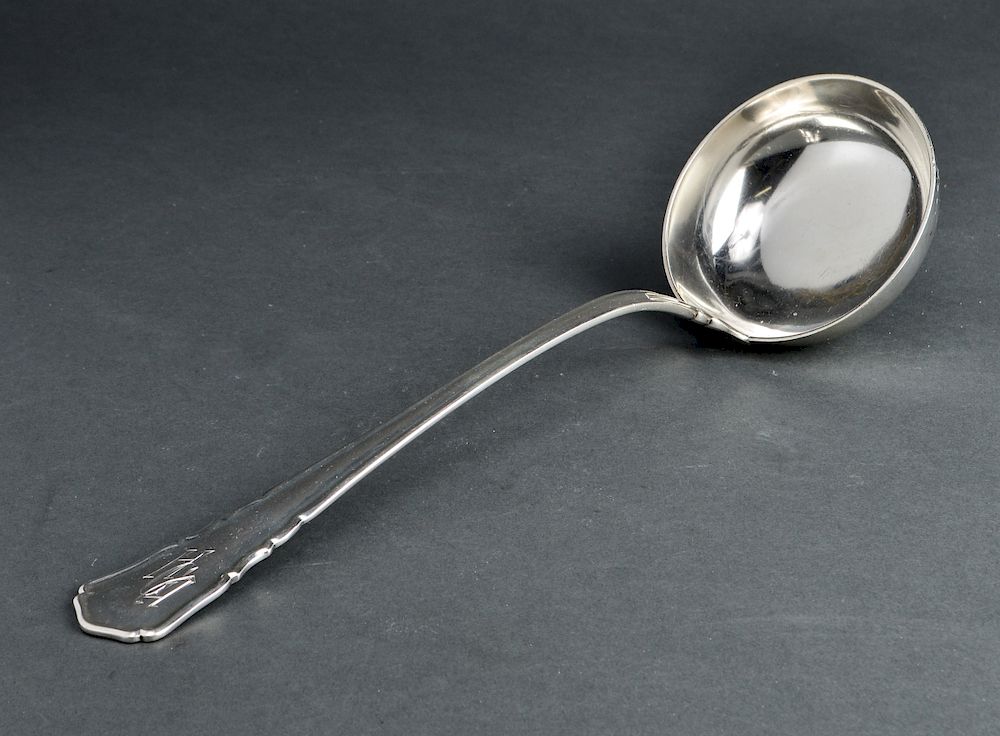 Appraisal: Posen German Silver Ladle Posen German Continental silver large ladle