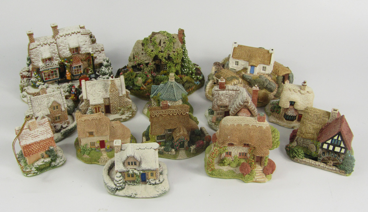 Appraisal: Lilliput Lane sculptures comprising The Christmas Present The Gingerbread Shop