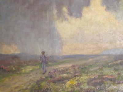 Appraisal: FRANCIS WILLIAM RICKETT Figure on a Moorland Path signed with