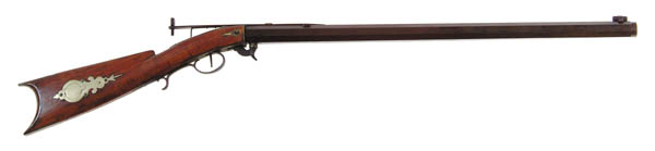 Appraisal: J B SMITH UNDERHAMMER RIFLE CAL - octagonal bbl marked