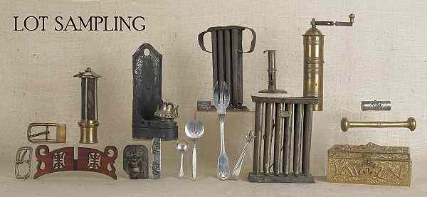 Appraisal: Group of miscellaneous metalware th c and th c to