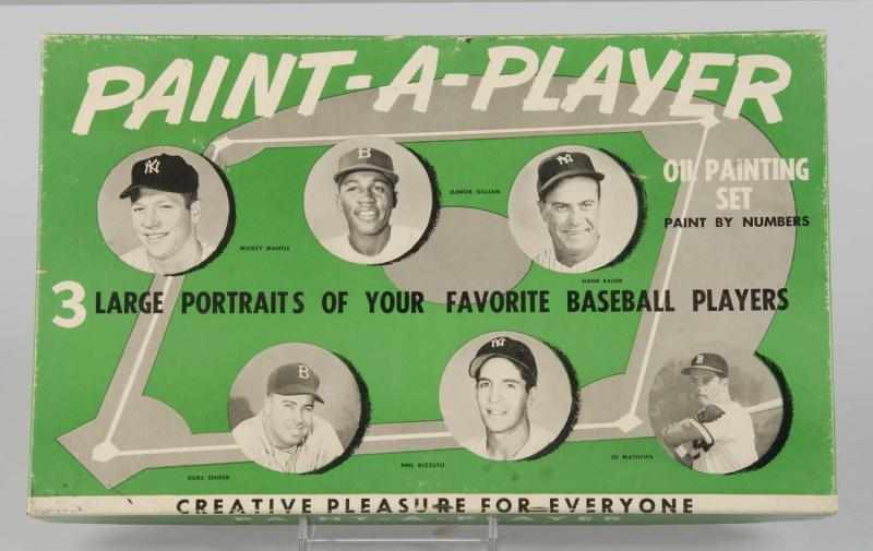 Appraisal: Original Box for Paint-a-Player Baseball Player Description Circa s to