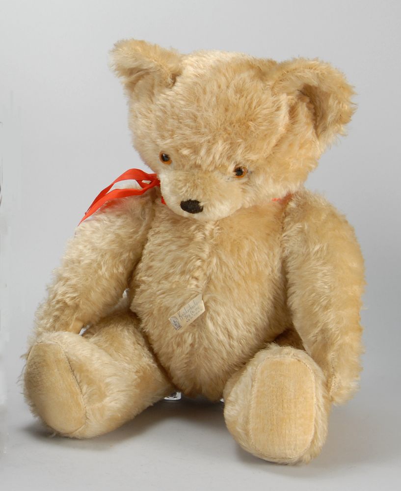 Appraisal: KNICKERBOCKER TEDDY BEAR With original label Height Property of the