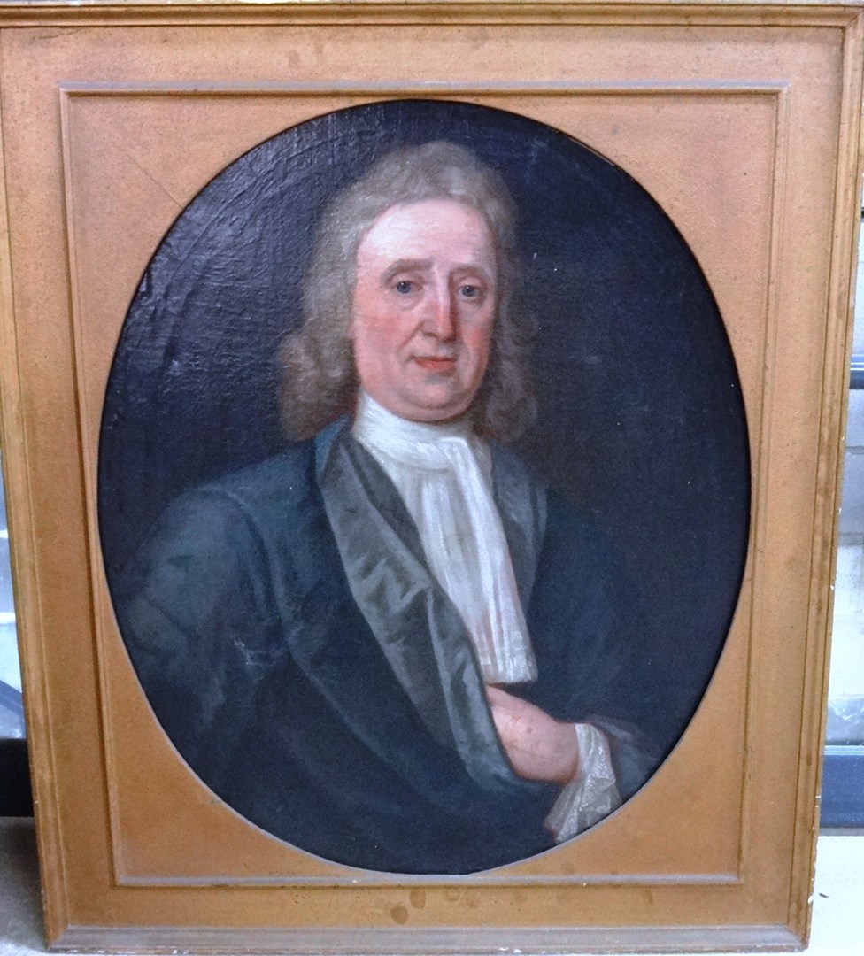 Appraisal: English School late th century Portrait of a gentleman oil