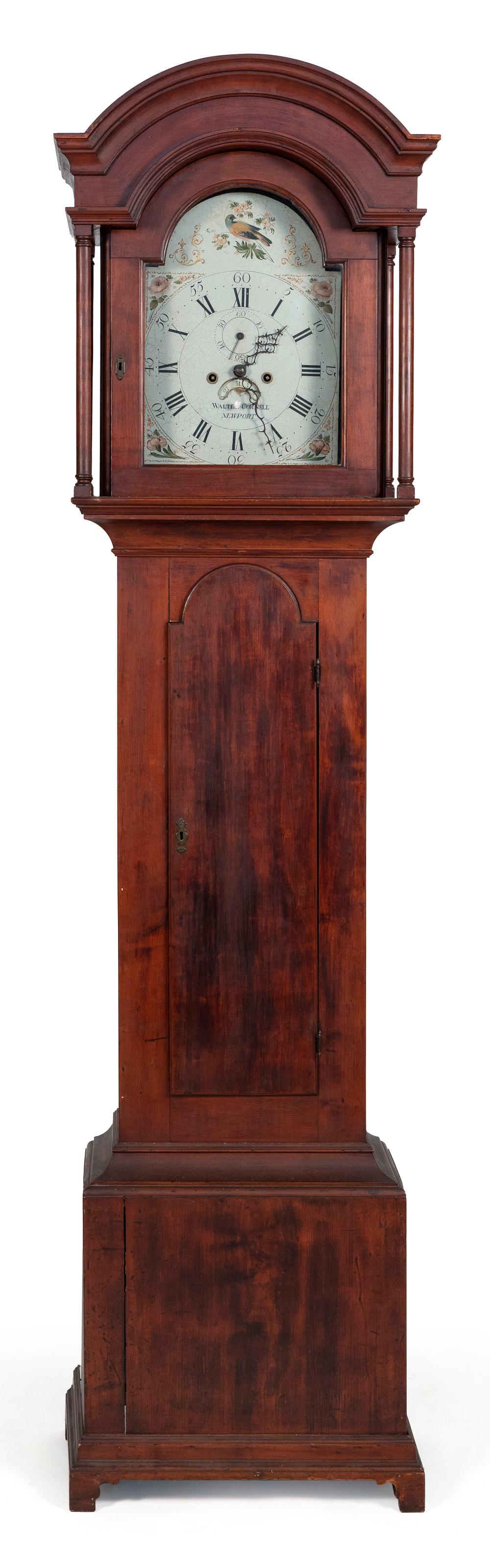 Appraisal: WALTER CORNELL TALL-CASE CLOCK NEWPORT RHODE ISLAND EARLY TH CENTURY