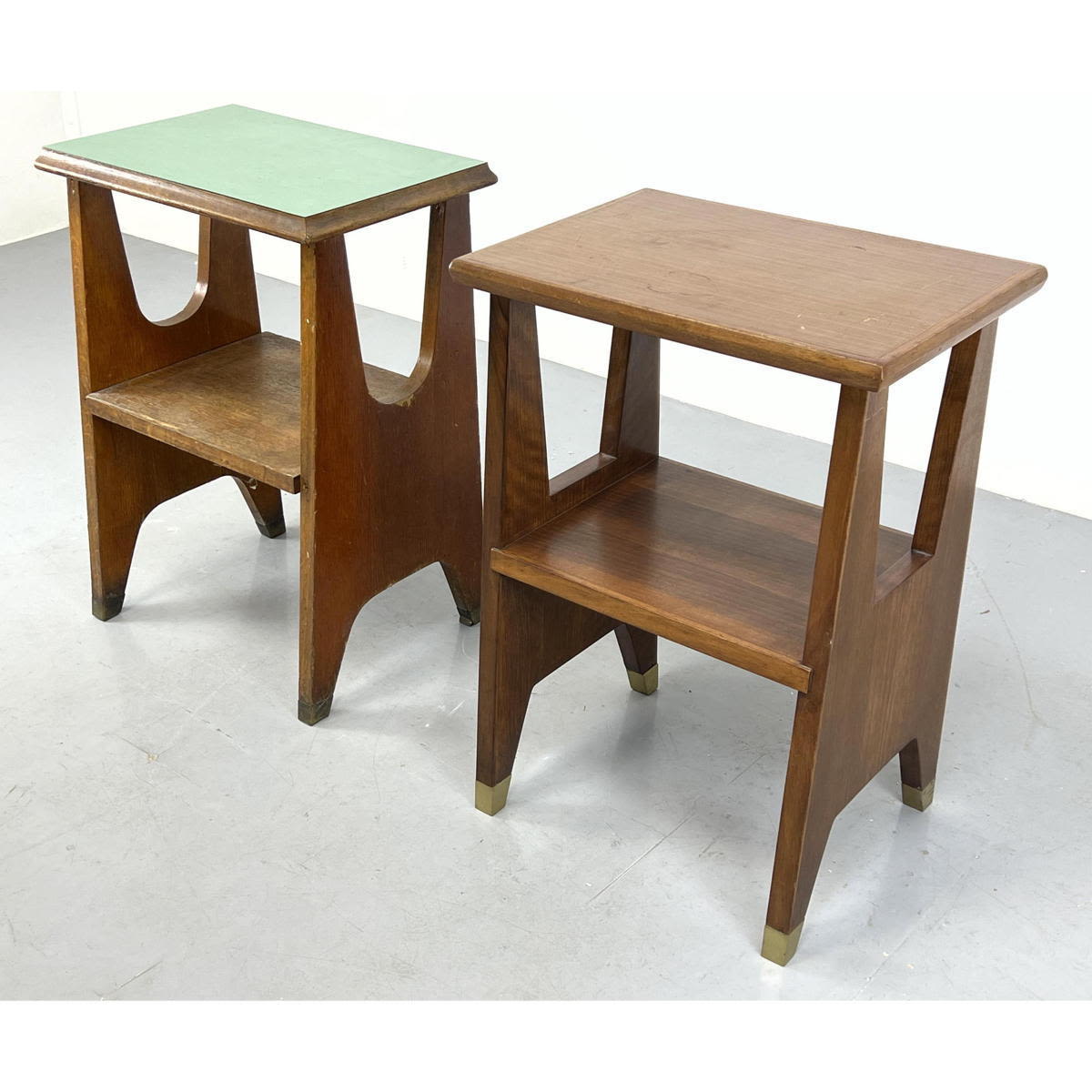 Appraisal: Pair Gio Ponti side tables by Schirolli for INPS a