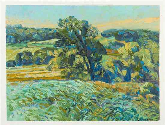 Appraisal: Elton George Krafft American - Green Corn oil on canvas