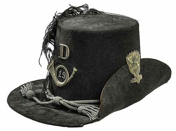 Appraisal: Civil War Union Officer's Hat with Feather Company D th