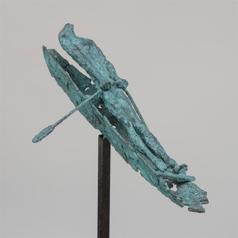 Appraisal: DIMITRY GERRMAN b LAST VOYAGE Bronze with verdigris on a