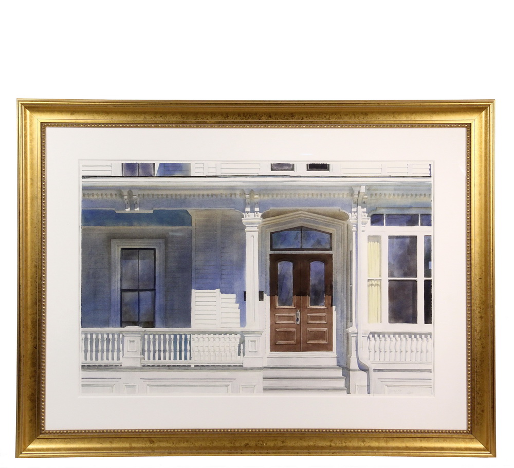 Appraisal: DAVID DEWEY Contemporary Maine - Yellow Curtain watercolor on Arches