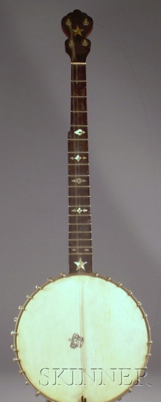 Appraisal: Three American Fretted Instruments a mandolin labeled MEDALIST a five-string